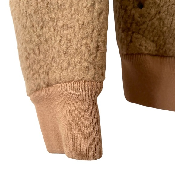 Vince Wool Boucle Knit Teddy Zip Front Bomber Jacket Sweater XS - Picture 5 of 10